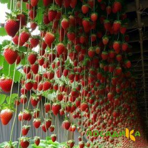 Клубника ампельная Анастасия купить по цене от 370р. в интернет-магазине «Посадика» с доставкой почтой в в Строителье и по всей России – [изображение №1].